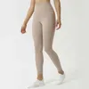 Yoga Lu Lu UARUN Pantaloni da palestra allineati da donna Collant sportivi a compressione Top tessuto in nylon Tunicontrol Lemon