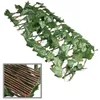 Flores decorativas Ivy Ivy Valla de privacidad Decoración de pared Doble cara Resistente al agua Fácil de limpiar Ampliable Mantenimiento extremadamente bajo
