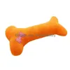 Dog Toys Chews Plush Pet Puppy Sound Bone Shape Cat Chew Squeaker Squeaky Toy Pillow Solid Color Five Colors 4979 Q2 Drop Delivery H Dhm8T