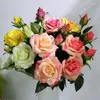 Dekorative Blumen, einzeln, 50 cm, fühlt sich echt an, künstliche, bunte Rosenblüten, Seidenpfingstrose, für Hochzeit, Party, Hochzeit, Dekorationen