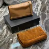 Kate Medium Reversible Chain Bag Suede Smooth Leather Soft Magnetic Closure Flap Women Shoulder Crossbody Handbag Purses Designer Clutch Bag