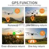 Simülatörler KF102 FPV Drone 4K Profesyonel GPS HD Kamera 2 Eksenli Gimbal Teşopma Anti-Engeli Kaçınma Fırçasız Motor Quadcopter RC Drone X0831