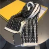 Lenço de caxemira designers cachecol xale para mulher e homens lenços de luxo inverno lã longo xale clássico carta moda amarelo caixa original