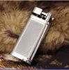 Creatieve Schuine Vlam Roken Sigaar Pijp Geen Gas Aansteker Metalen Hervulbare Winddicht Sigaret Butaan Mannen Briquet Gadgets STPA