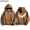 Hoodies للرجال 2023 الخريف الفاخرة المغطاة بالحمامة نمط الشارع شارع ارتداء غير رسمي للجنسين هوب هوب سترة مريحة مريحة