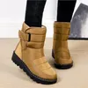 Buty buty kobiety bez poślizgu Wodoodporne zimowe buty śnieżne buty dla kobiet ciepłe buty kostki bawełniane buty botas de mujer 230830