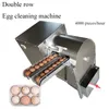 Riciclo elettrico dell'acqua a doppia fila Usa attrezzatura per pulire le uova di gallina Lavatrice per uova di anatra
