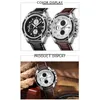 Relógios de pulso Quartz Watch for Men Fashion Leather Masculino Cronógrafo Relógio dos Alunos do Avanço de Avanço Relujão Hombre