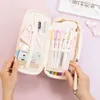 Learning Toys Pencil Case Stationery School Office Supplies Large Capacity Pencil Cases Pouch Office Desk Storage Bags Students Kids Pen Case