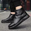Boots Wnfsy Boots for Men Leather Boots Platform Ankle Boots Outdoor Comfortable Soft Men Motorcycle Large Size Boots Botas Hombre 230831