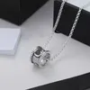 Designer Stainless Steel Couple Necklace Men's and Women's Pendant Necklace Party Birthday Gift with box