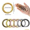 Keychains Lanyards Spring O Ring Alloy Trigger Round Buckle 6 Color Hook Buckles Diy Accessorieskeychains Drop Delivery Fashion Acce Dhcho