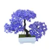 Dekorative Blumen, kreativ, lila, künstlicher Baum, Bonsai, Kunststoffblume, Heimbüro, Desktop-Dekorationen, Handwerk