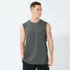 LL Ärmelloses, schnell trocknendes Herren-Tanktop für Fitnessstudio, Laufen, sportliche Muskel-T-Shirts, Trainings-Shirts, kühles Gefühl