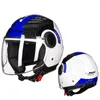 Casques de moto Casque Summer Open Face Moto Hommes Femmes Motocross 3/4 Demi-Accessoires originaux