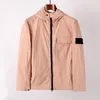 Top quality brand designers topstoney jacket Classic Fashion Zipper Single Pocket Casual Embroidery Badge Hooded Jacket