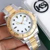 مصمم مشاهدة الرجال الفاخرة Dhgate Yachtmaster 40mm قابلة للطي من الياقوت الخزفي الخاتم التوهج الفولاذ المقاوم للصدأ 904L