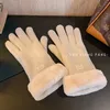 Femmes hiver plus toison épaissie d'étudiants chauds en daim dames conduisant des gants de concepteur tactile d'hiver.