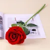 Decorative Flowers Imitation Flannelette Rose Fake Flower Wedding Celebration Hand Held Living Room Bedroom Pography