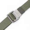 Belts Outdoor Quick-Drying Nylon Alloy Double Buckle Canvas Waistband Belt Fashion Casual Sport Decorate Black Blue Green