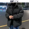 Мужская пухлая Parkas Kapments Y2K Harajuku Solid Warm Winter Puffer Jackt