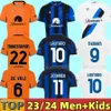 23 24 LUKAKU InterS LAUTARO Milans voetbalshirts VERJAARDAG CORREA ASLLANI FRATTESI 2023 2024 BROZOVIC Thuisvoetbalshirt uniformen heren kindertenue