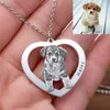 Keychains Lanyards Personalized Pet Po Necklace Engraved Pets Pendant Gifts Handmade Custom Dog Cat Keychain Memory Jewelry Picture Pendants 230831