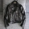 Chaquetas para Mujer Sungtin Chaqueta de Cuero de PU Suelta para Mujer Chaqueta de Cuero de imitación Suave Negra Chaqueta de Cuero para Motociclista de Calle Chaqueta de Abrigo Informal para Mujer wwesg