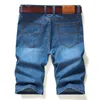 Herren-Jeans, 2000, Sommer, Jugend, tailliert, gerade Denim-Shorts, klassische Kleidung, dünn, Stretch, modisch, lässig