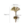 Bougeoirs Style nordique romantique luxe feuille d'or tenture murale chandelier fer Art pour chambre salon décoration accessoires de photographie