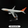 Modelo de aeronave escala 1 400 réplica de aeronave de metal GOL Airlines Boeing Airbus modelo de aviação avião fundido brinquedos em miniatura para crianças meninos 230830