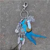 Keychains Lanyards Dreamcatcher Keyring Bag Charm Fashion Boho Jewelry Feather Keychain Opal Stone Artilady Natural For Women 2023 M Dhggb