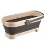 Baldes dobrável balde portátil dobrável mop silicone para lavagem de carro acampamento de pesca limpeza doméstica acessório de banheiro 230830