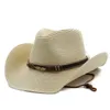 Ampla borda chapéus balde boné masculino chapéus de cowboy para homens mulher acessórios ocidentais luxo cavalheiro praia palha chapéu panamá pesca vintage 230830