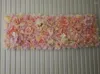 Dekorativa blommor 40x60 cm Artificial Flower Rose Mat Wall Home Wedding Decoration Backdrop Champagne Decor