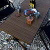 Lägermöbler utomhus fällbara bärbara aluminiumlegeringar ägg rullbord camping turist strand självkörande bil grill lättvikt golv