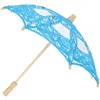 Paraplu's Borduurkant Paraplu Kinderaccessoires Meisjes Bruiloft Bulk Versier Vintage Parasol Bloem Bruid Parasols