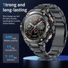 Utomhussport smartklocka män 800mAh Long Life Battery Bluetooth Call Waterproof Fitness Tracker Smartwatch för Android iOS