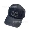 Cappelli a tesa larga M Famiglia Lettera corretta Cappello da baseball in denim Moda Ricamo Lettera Cappello da baseball Outdoor Casual Cappello con lingua d'anatra J230831