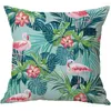 Oreiller nordique flamant rose feuille tropicale couverture fleur lin coton taie d'oreiller décoration de la maison canapé taie d'oreiller décorative