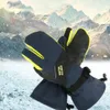 Ski Gloves Winter Waterproof Warm Thick Touch Screen ThreeFinger for Men Women Cycling Outdoor Climbing 230830