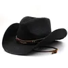 Ampla borda chapéus balde boné masculino chapéus de cowboy para homens mulher acessórios ocidentais luxo cavalheiro praia palha chapéu panamá pesca vintage 230830