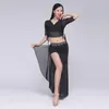 Sahne Giyim Göbek Dans Uzun Etek Set Moda Elbise Takım Carnaval Disfaces Yetişkinler Seksi Kostüm Danse Fantasia Fada Aationta 2023