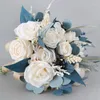 花嫁のための装飾花の結婚式の花束花砲ブライダルブーケ