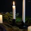 Candle Holders Simple Moments 2 PC/Set Black Metal Wedding Party Room Decor Christmas Candlestick Home Decorations
