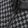 Suéter masculino de malha com gola redonda, manga comprida, letras de designer de moda, outono e inverno, roupas slim fit, pulôveres masculinos, roupas de rua, tops M-3XL # Q7