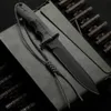 Nowy H2391 Cr przetrwanie prosty nóż CPM-Magnacut Titanium Coating Point Point Blade Full Tang Micarta Uchwyt zewnętrzny noże taktyczne z nylonową osłoną