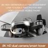 8K HD Dual-Kamera-Drohne, Headless-Modus, Smart Hover, verstellbares Objektiv, 360°-Hindernisvermeidung, hochauflösende elektrische Kamera, Fernbedienung, Langzeitflug