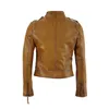 Giacche da donna Sungtin Giacca in pelle PU allentata da donna Giacca in morbida ecopelle nera Giacca da motociclista in pelle da strada Giacca da donna Capispalla casual 2dsrd