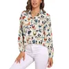 Chemisiers pour femmes chemisier de poulet femme élevage de coqs et de poules Style de rue ample à manches longues chemise de bureau motif haut grande taille